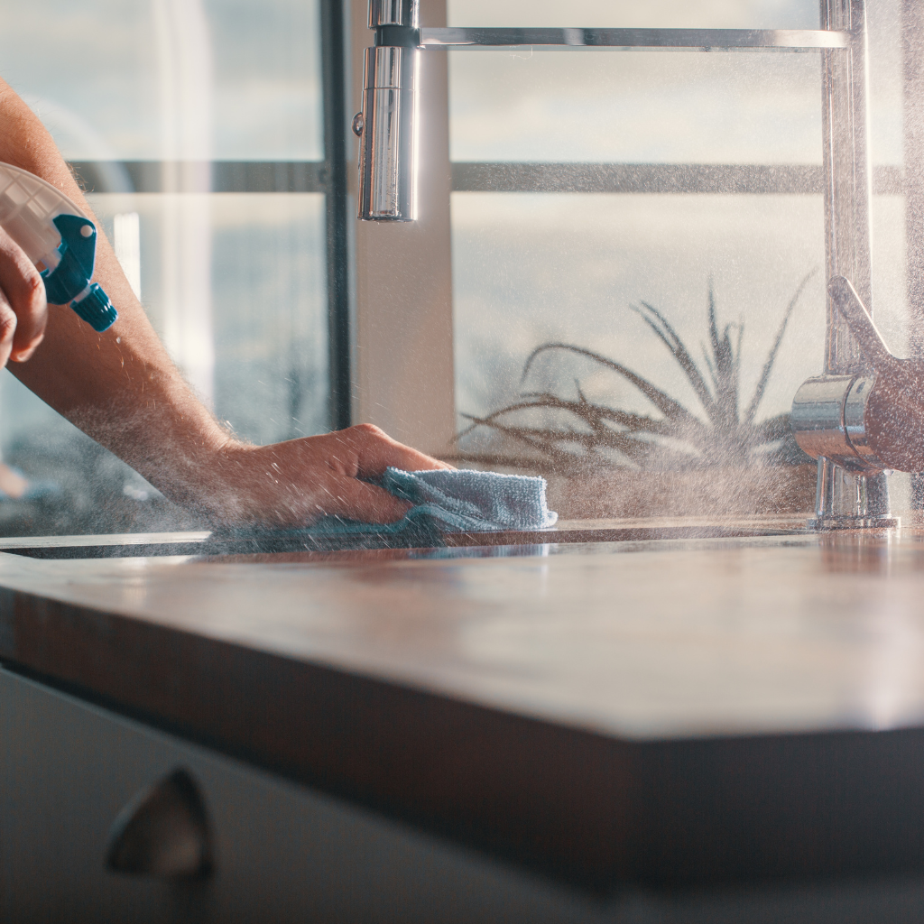 a clean room with Bright Nest Cleaning